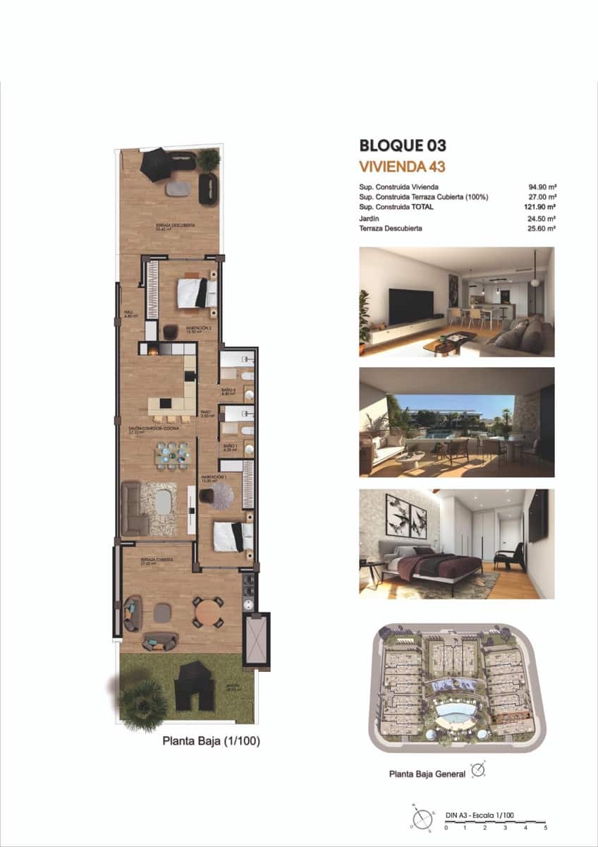 2 slaapkamer Appartement te koop in Monforte del Cid met zwembad garage - € 325.000 (Ref: 10181849)