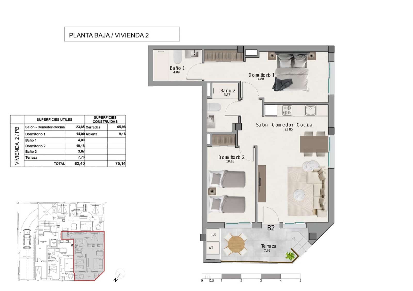 Apartamento de 2 habitaciones en Santa Pola en venta con piscina - 248.000 € (Ref: 10181851)