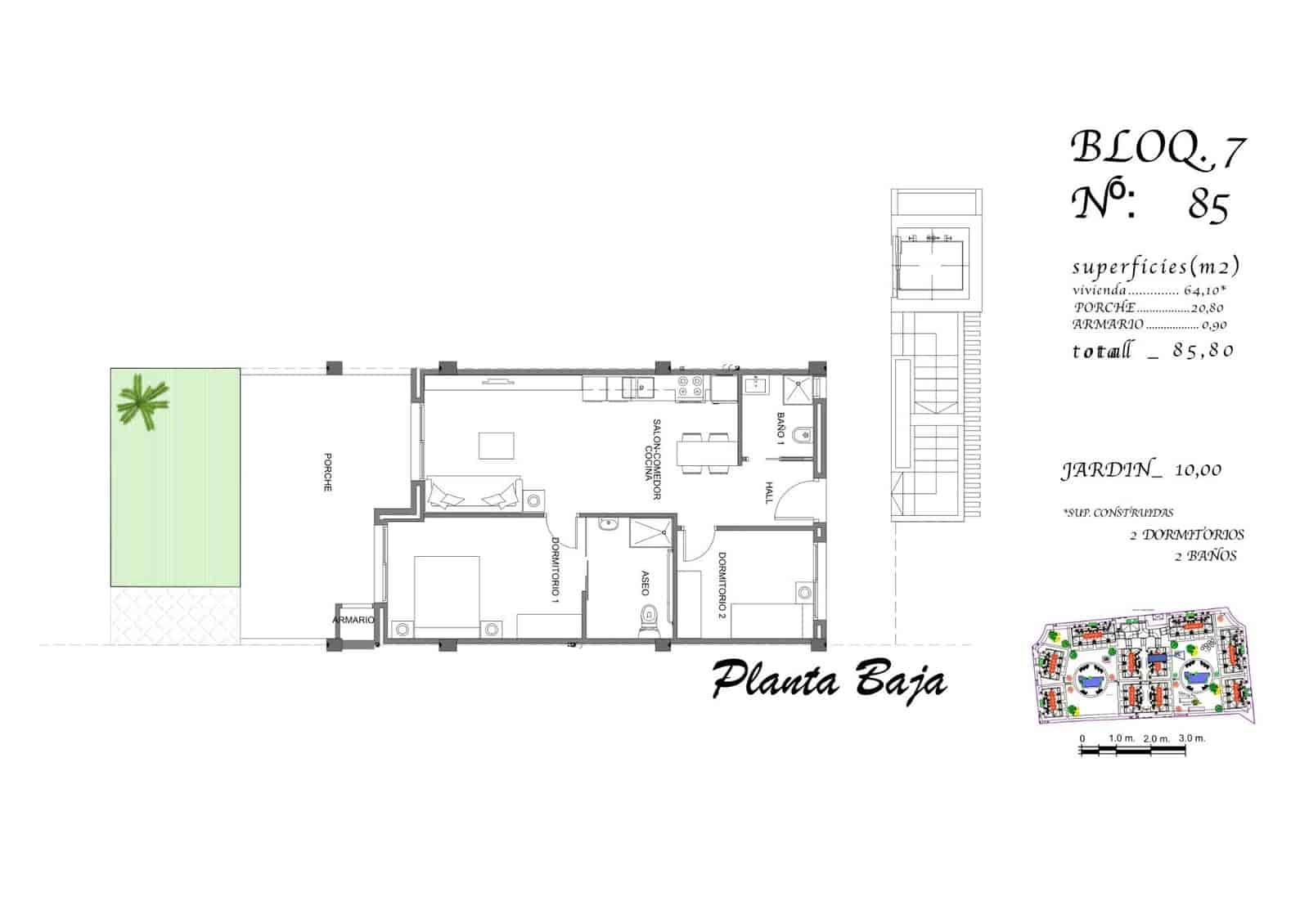 Apartamento de 2 habitaciones en Guardamar del Segura en venta con piscina garaje - 229.000 € (Ref: 10181853)