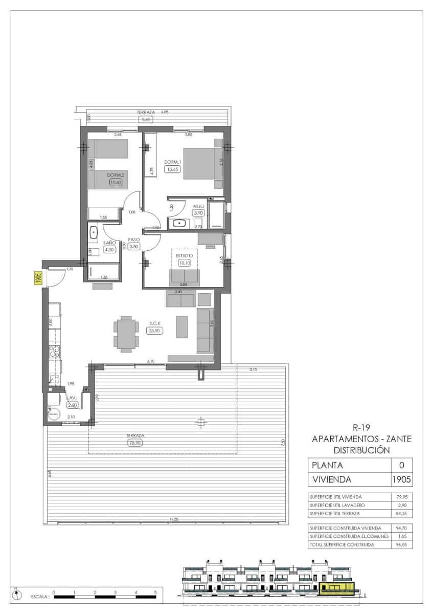 3 Zimmer Apartment zu verkaufen in Algorfa mit Pool Garage - 349.000 € (Ref: 10183059)