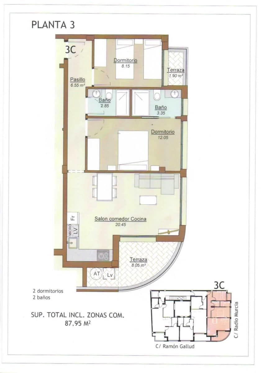 Apartamento de 2 habitaciones en Torrevieja en venta con piscina - 300.000 € (Ref: 9339209)