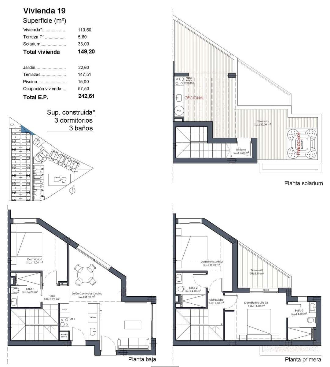 3 quarto Moradia para venda em Los Alcazares com piscina garagem - 645 000 € (Ref: 10026226)