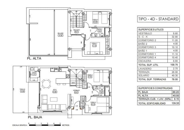 3 bedroom Villa for sale in Playa Flamenca, Orihuela with pool - € 650,000 (Ref: 8279554)