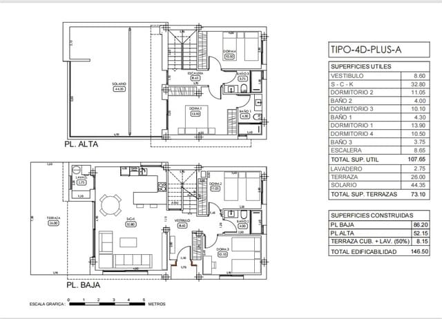 3 bedroom Villa for sale in Playa Flamenca, Orihuela with pool - € 650,000 (Ref: 8279554)