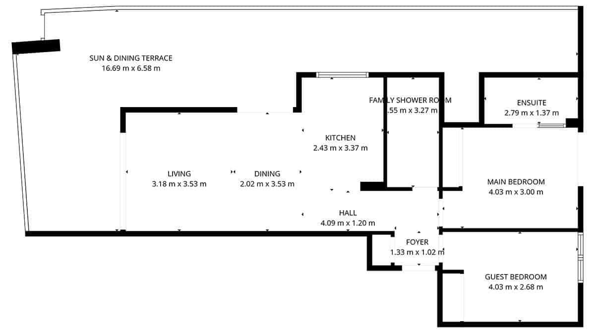 2 chambre Appartement à vendre à Los Altos avec piscine garage - 269 950 € (Ref: 9678221)