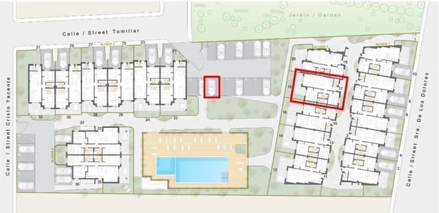 2 camera da letto Appartamento in vendita in Pinar de Campoverde, Pilar de la Horadada con piscina garage - 259.950 € (Rif: 9950212)