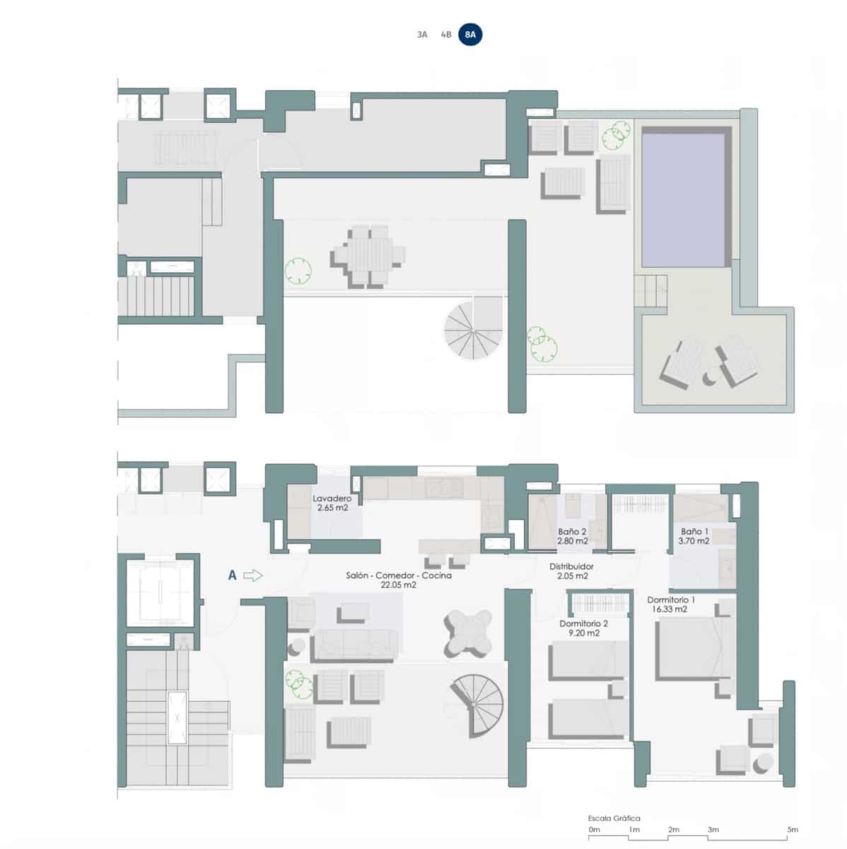 2 slaapkamer Appartement te koop in Benidorm met zwembad garage - € 372.450 (Ref: 10144985)