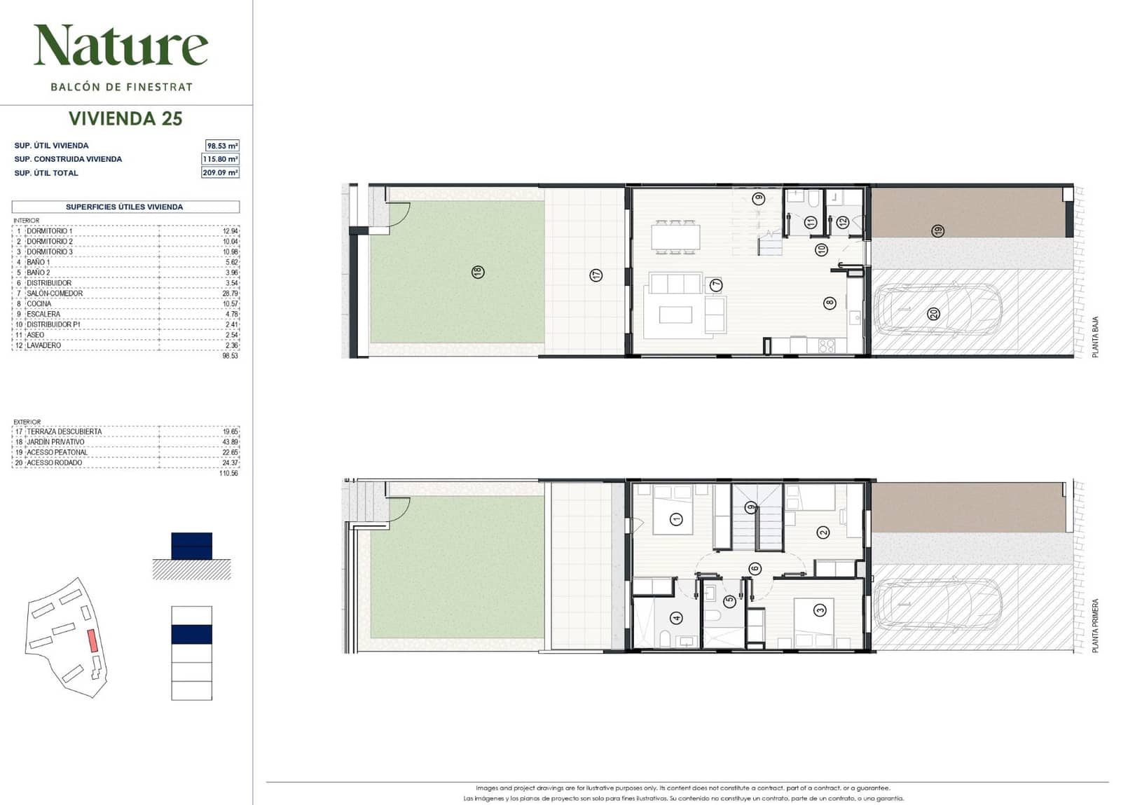 3 bedroom Terraced Villa for sale in Finestrat with pool garage - € 430,000 (Ref: 10159602)