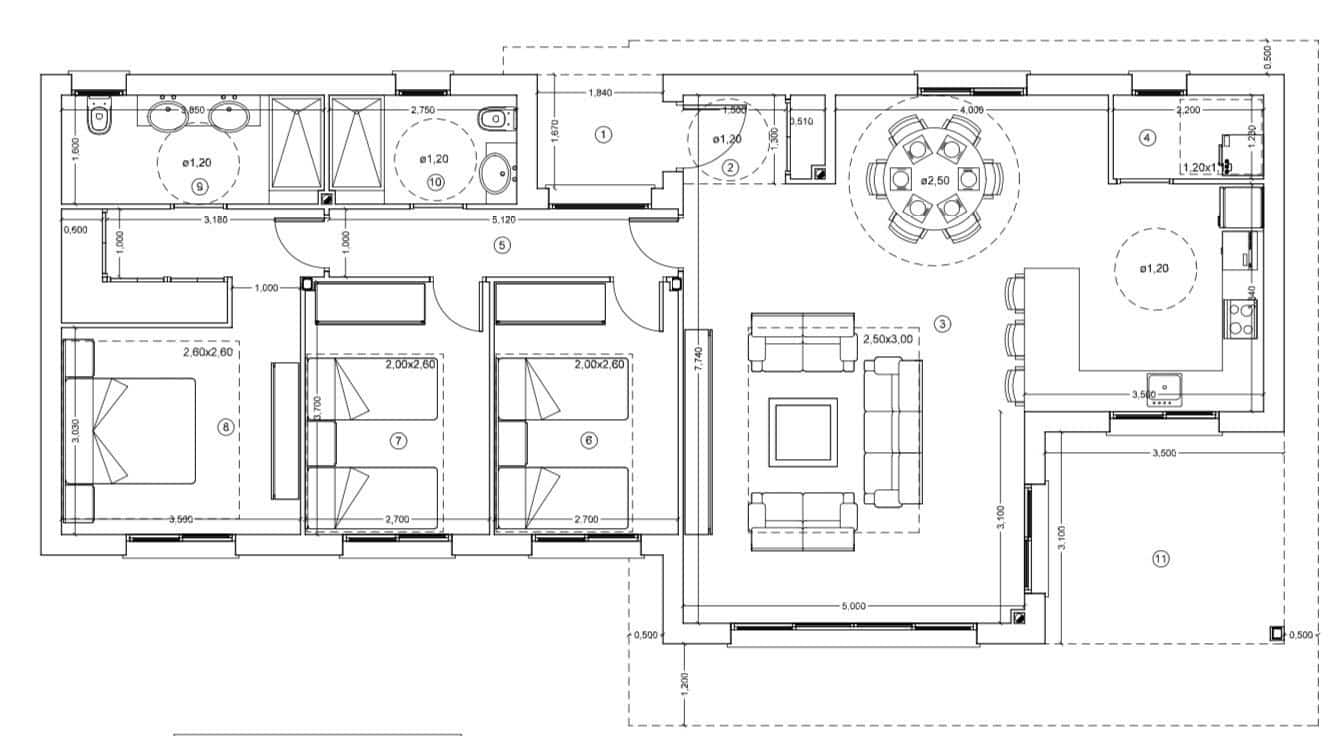 3 sypialnia Willa na sprzedaż w Novelda z basenem - 349 900 € (Ref: 7684165)