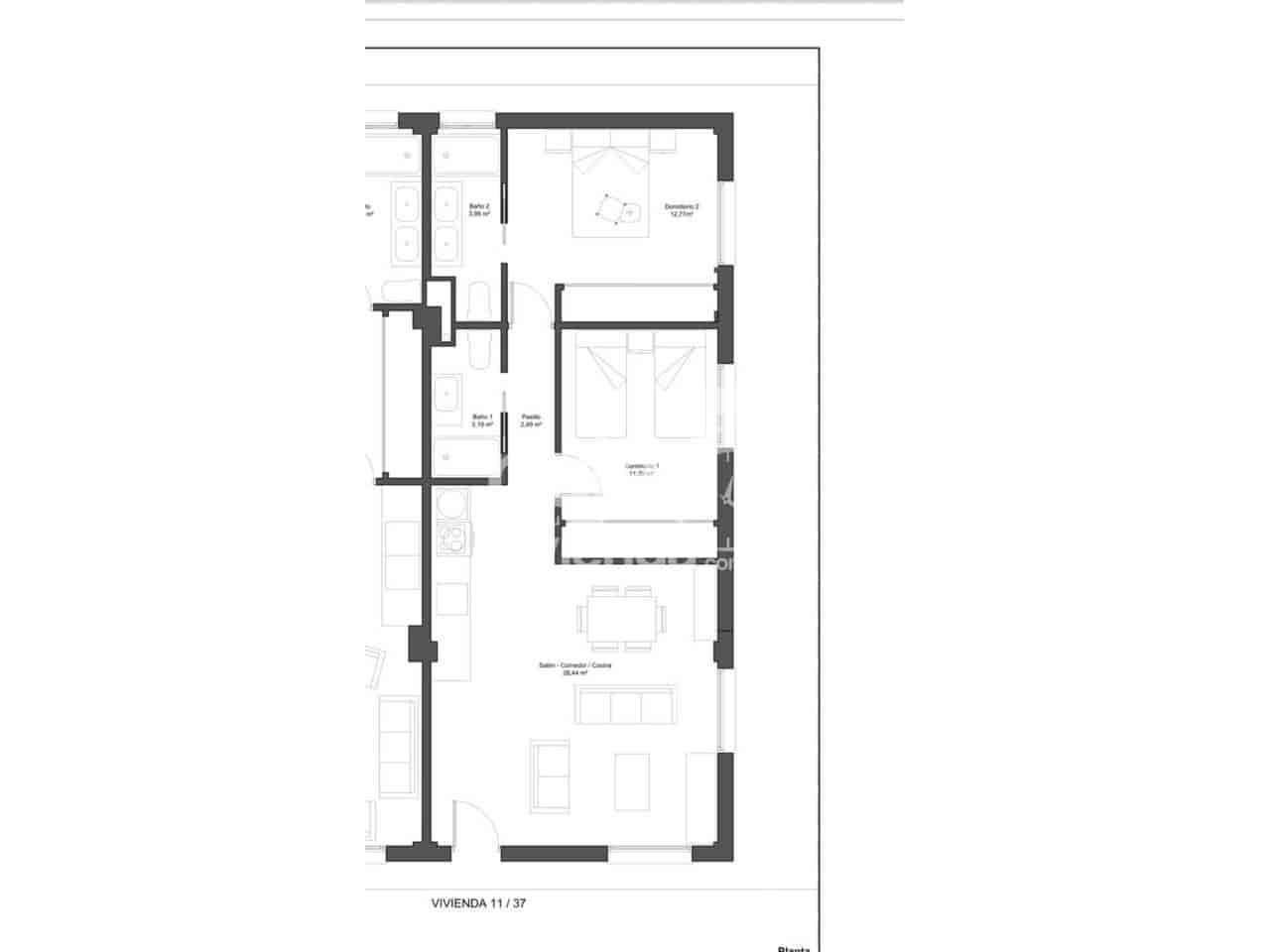 2 bedroom Apartment for sale in Malaga city with pool garage - € 320,000 (Ref: 9627136)