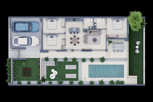 3 quarto Moradia para venda em Finestrat com piscina garagem - 475 000 € (Ref: 9028357)