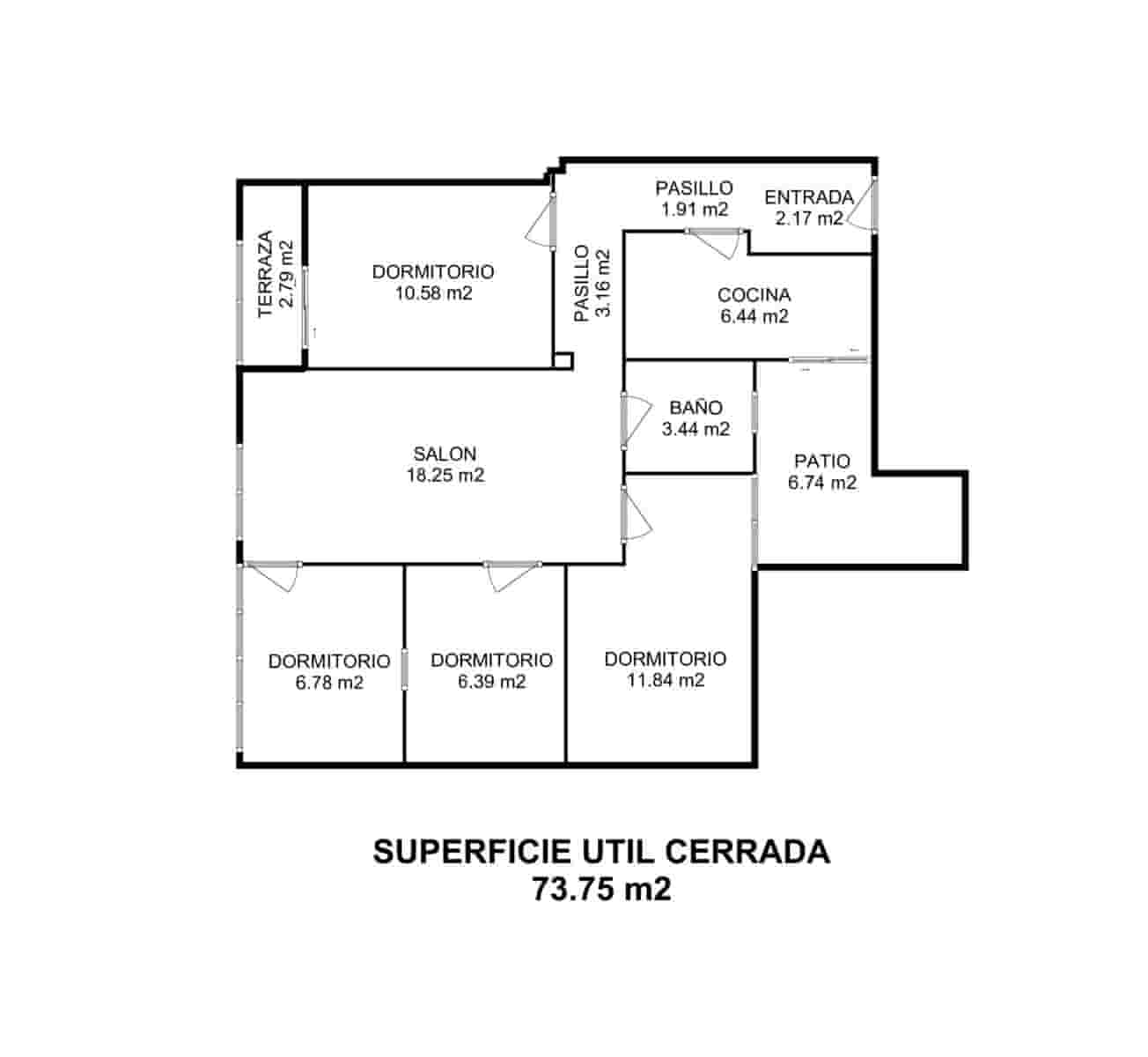 4 makuuhuone Asunto myytävänä paikassa Zaragoza kaupunki - 185 000 € (Ref: 9645705)