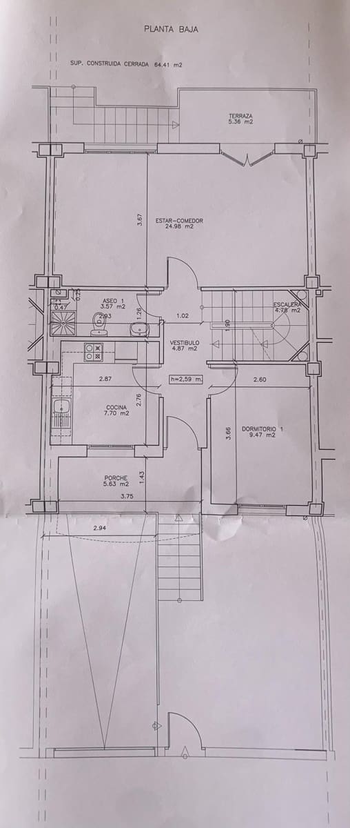 4 chambre Villa/Maison Mitoyenne à vendre à Ariza avec garage - 95 000 € (Ref: 9645740)