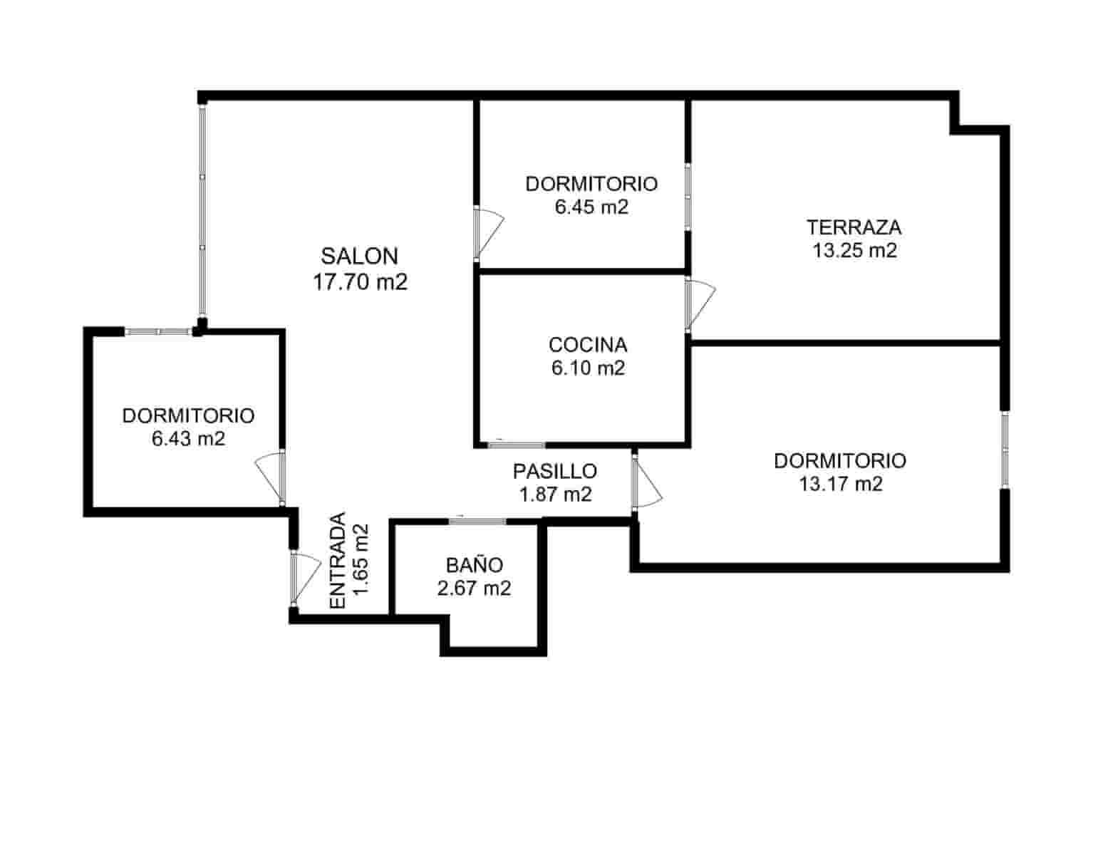 3 bedroom Flat for sale in Zaragoza city - € 158,000 (Ref: 9679966)