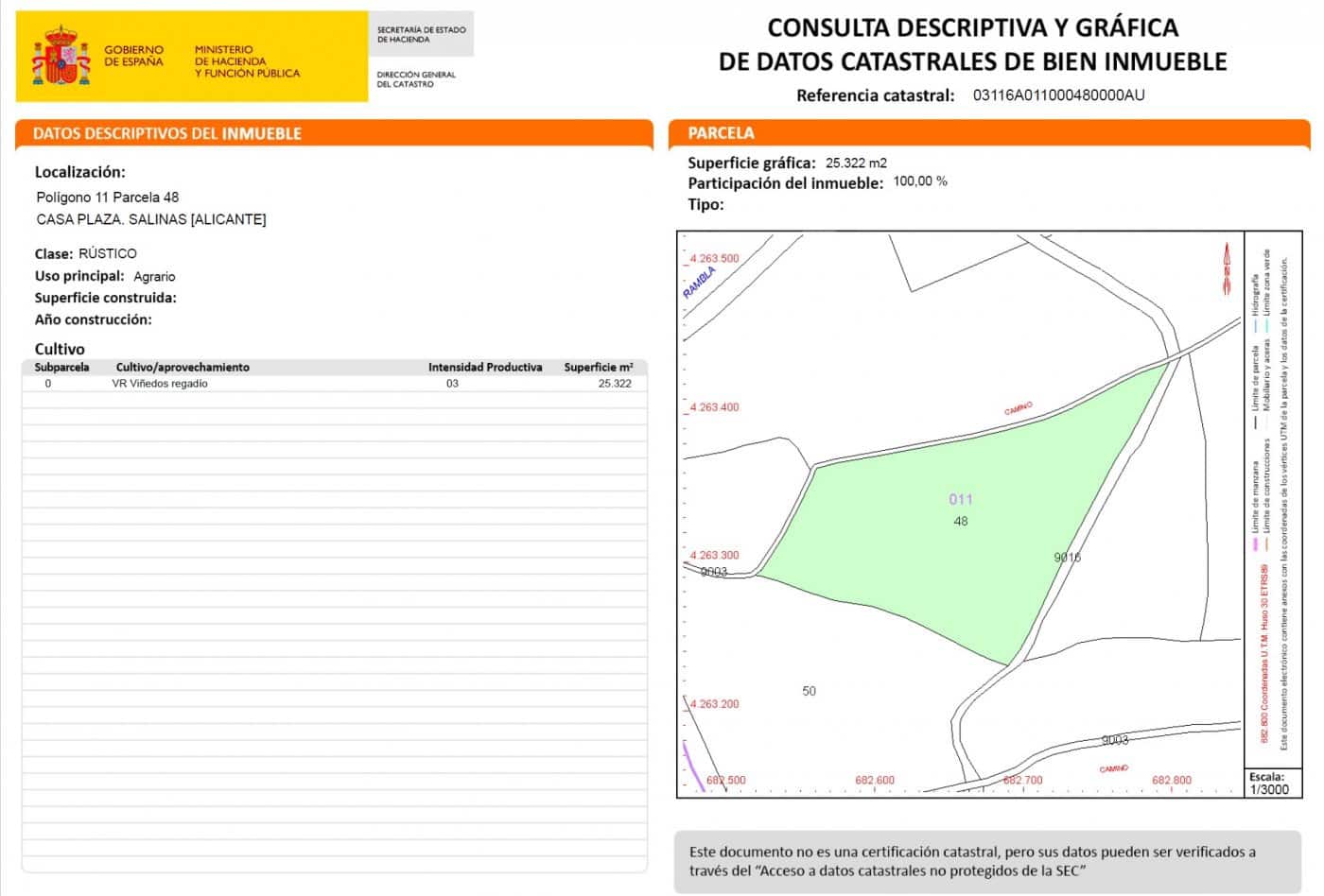 Działka budowlana na sprzedaż w Salinas - 75 996 € (Ref: 7975876)
