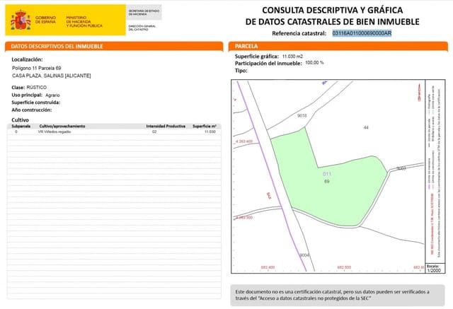 Building Plot for sale in Salinas - € 44,120 (Ref: 7975877)