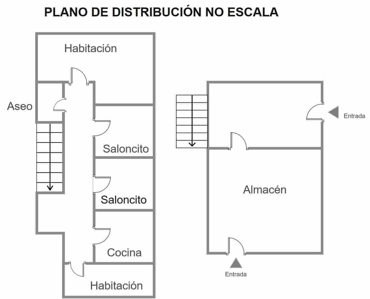 4 sovrum Hus till salu i Novelda med pool garage - 119 000 € (Ref: 9040649)