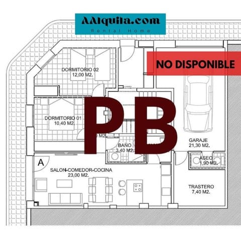 2 soveværelse Lejlighed til leje i Novelda med garage - € 750 (Ref: 9040652)