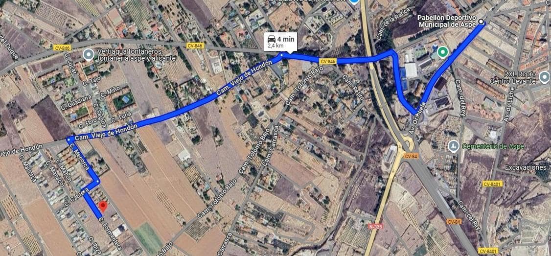 Byggegrund til salg i Aspe - € 95.000 (Ref: 9040671)