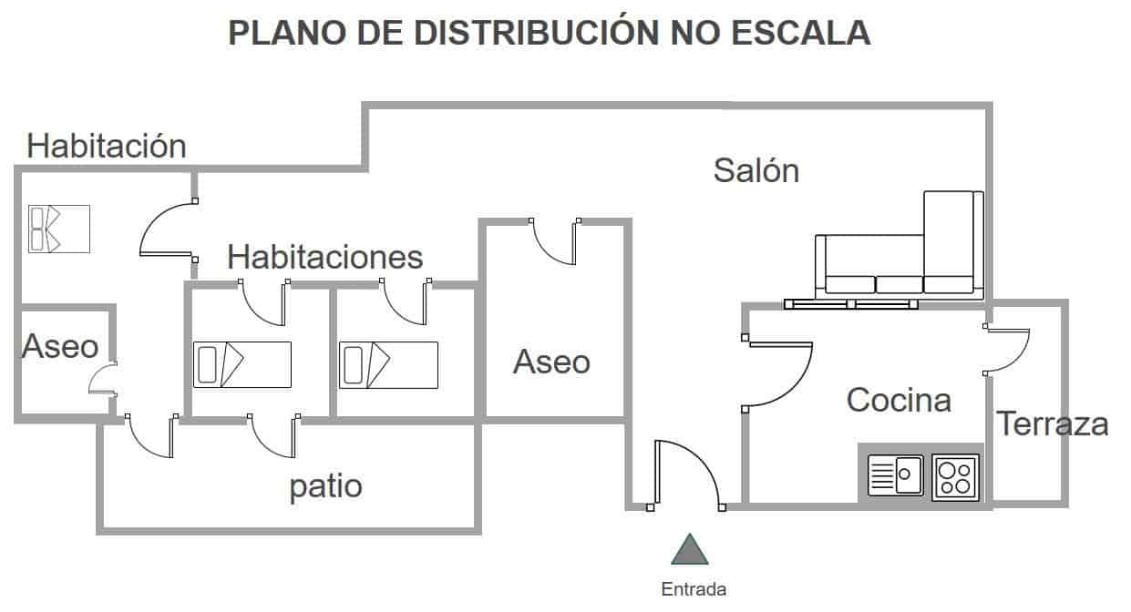 3 camera da letto Appartamento da affittare in Novelda - 650 € (Rif: 9415930)