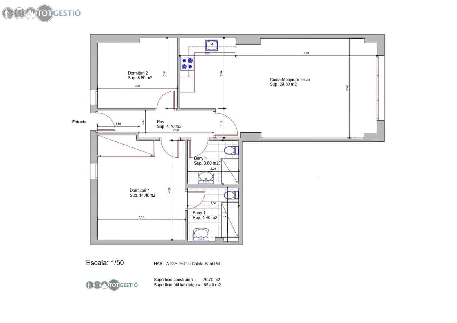 2 sypialnia Apartament na sprzedaż w Sant Feliu de Guixols - 259 000 € (Ref: 9240696)