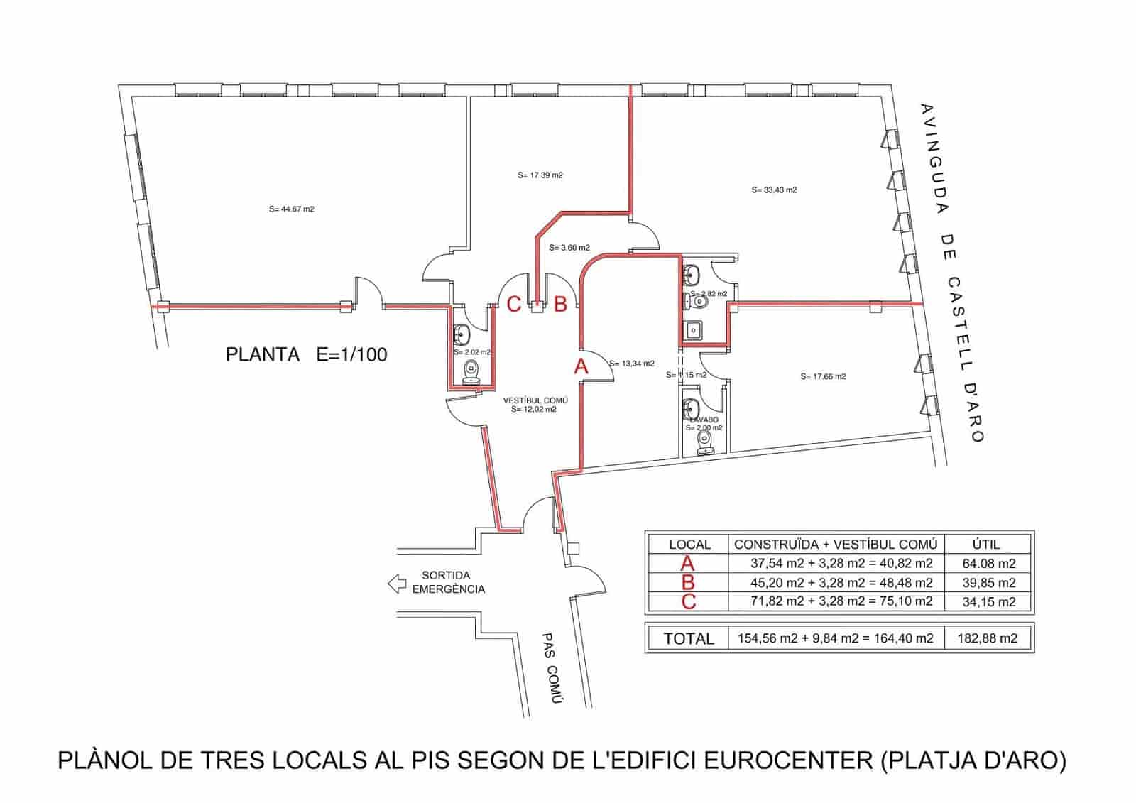 Kontor til salgs i Platja d'Aro - € 353 000 (Ref: 9240699)