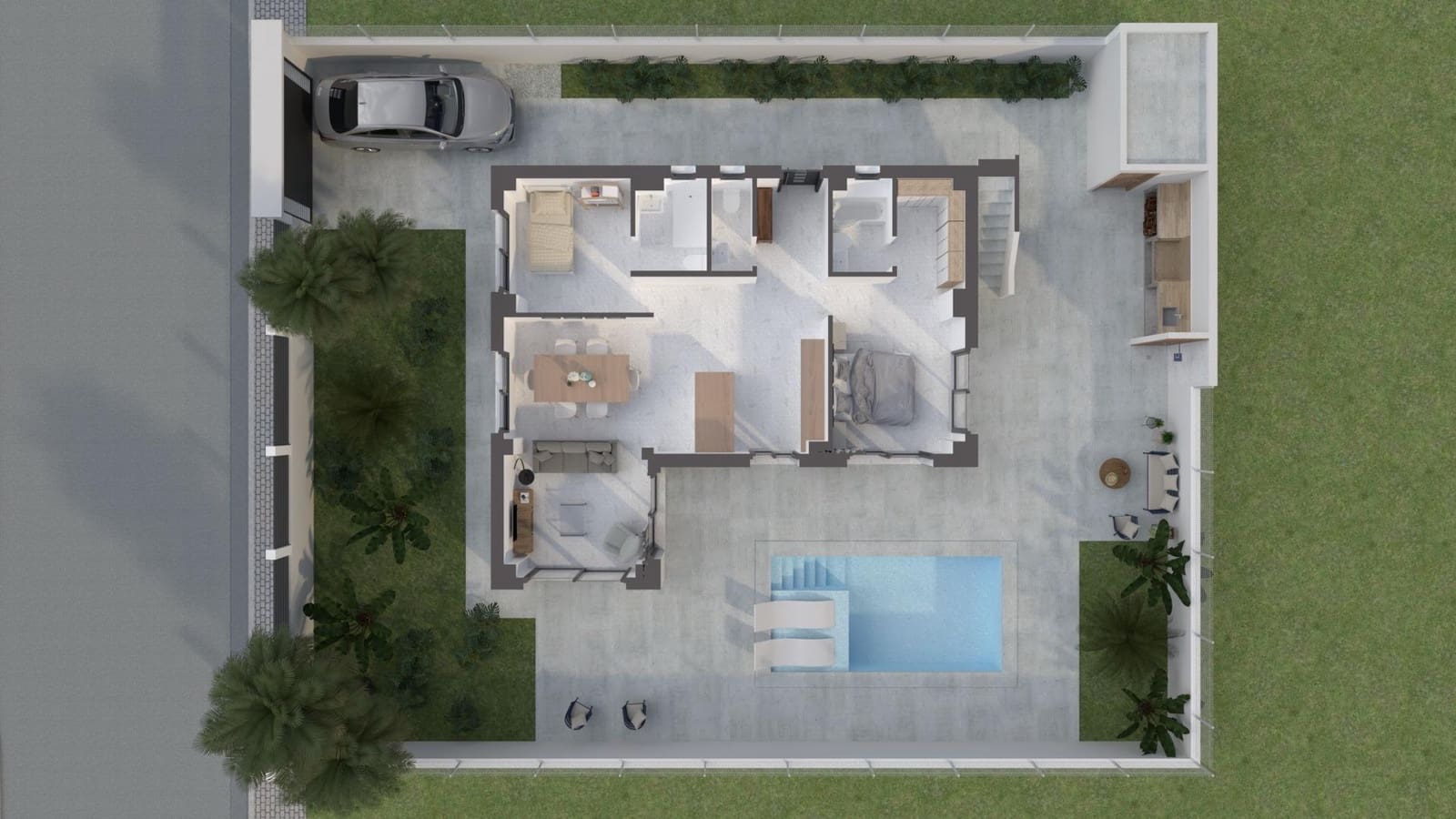 3 makuuhuone Huvila myytävänä paikassa Polop mukana uima-altaan 
autotalli - 510 000 € (Ref: 7952589)