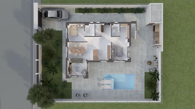 3 makuuhuone Huvila myytävänä paikassa Polop mukana uima-altaan 
autotalli - 510 000 € (Ref: 7952589)