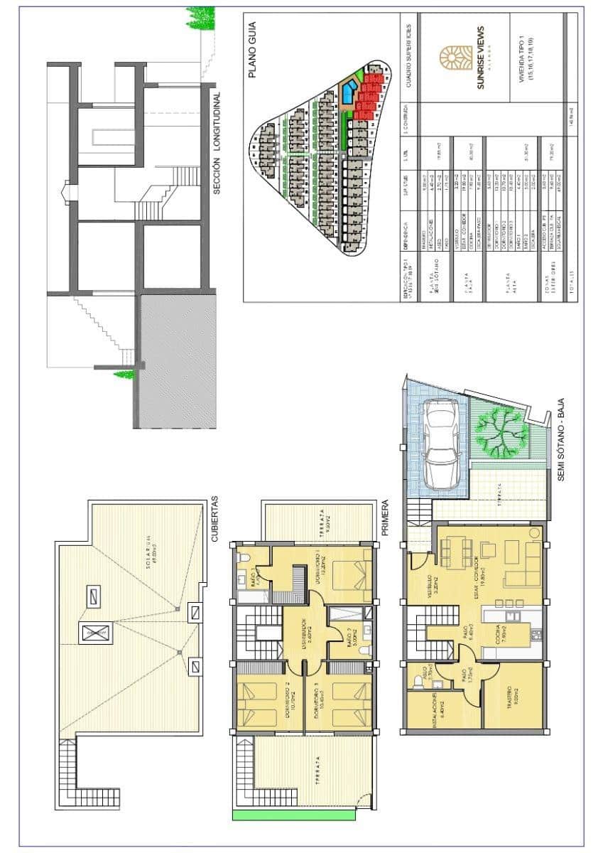 3 soveværelse Bungalow til salg i Monforte del Cid med swimmingpool garage - € 315.000 (Ref: 8254108)