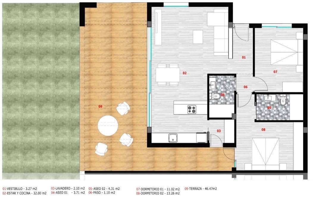 2 bedroom Apartment for sale in Monforte del Cid with pool garage - € 365,000 (Ref: 8487701)