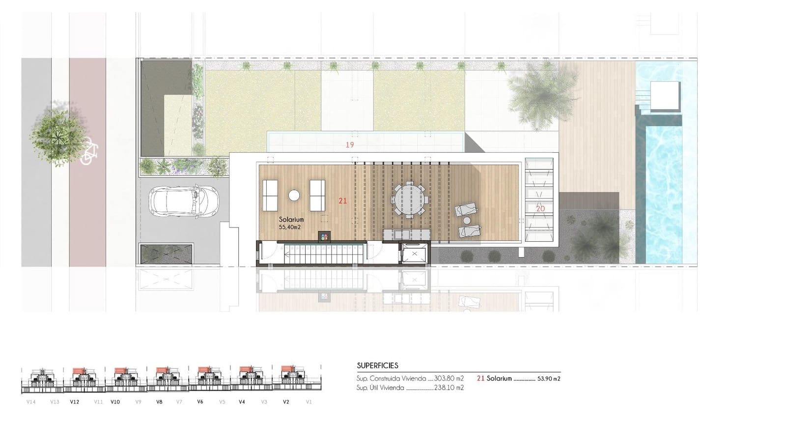 3 soverom Villa til salgs i Monforte del Cid med svømmebasseng garasje - € 895 000 (Ref: 8488952)