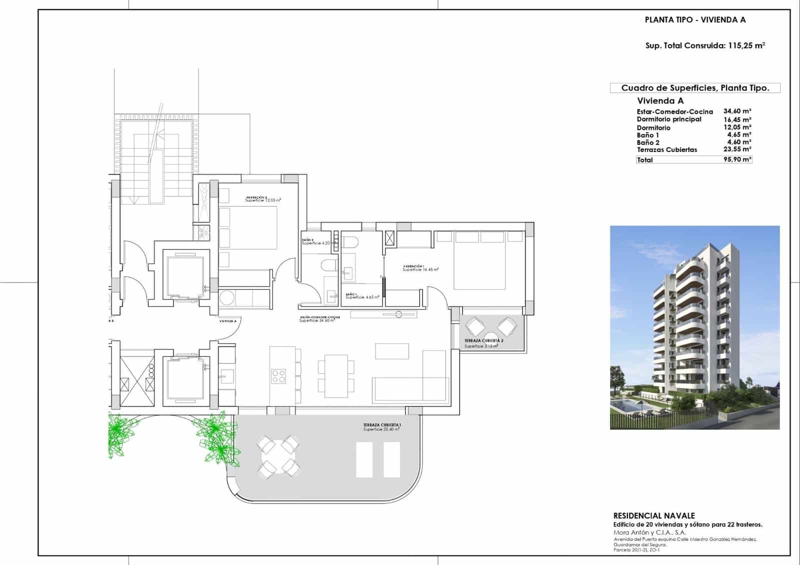 2 slaapkamer Appartement te koop in Guardamar del Segura met zwembad garage - € 399.000 (Ref: 8810326)