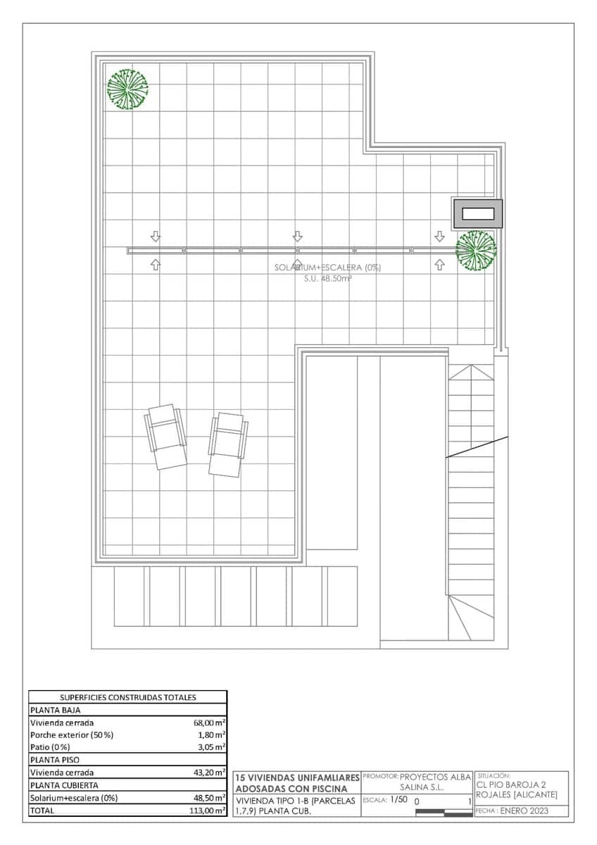 3 soveværelse Rækkehus til salg i Rojales med swimmingpool garage - € 355.900 (Ref: 8847521)