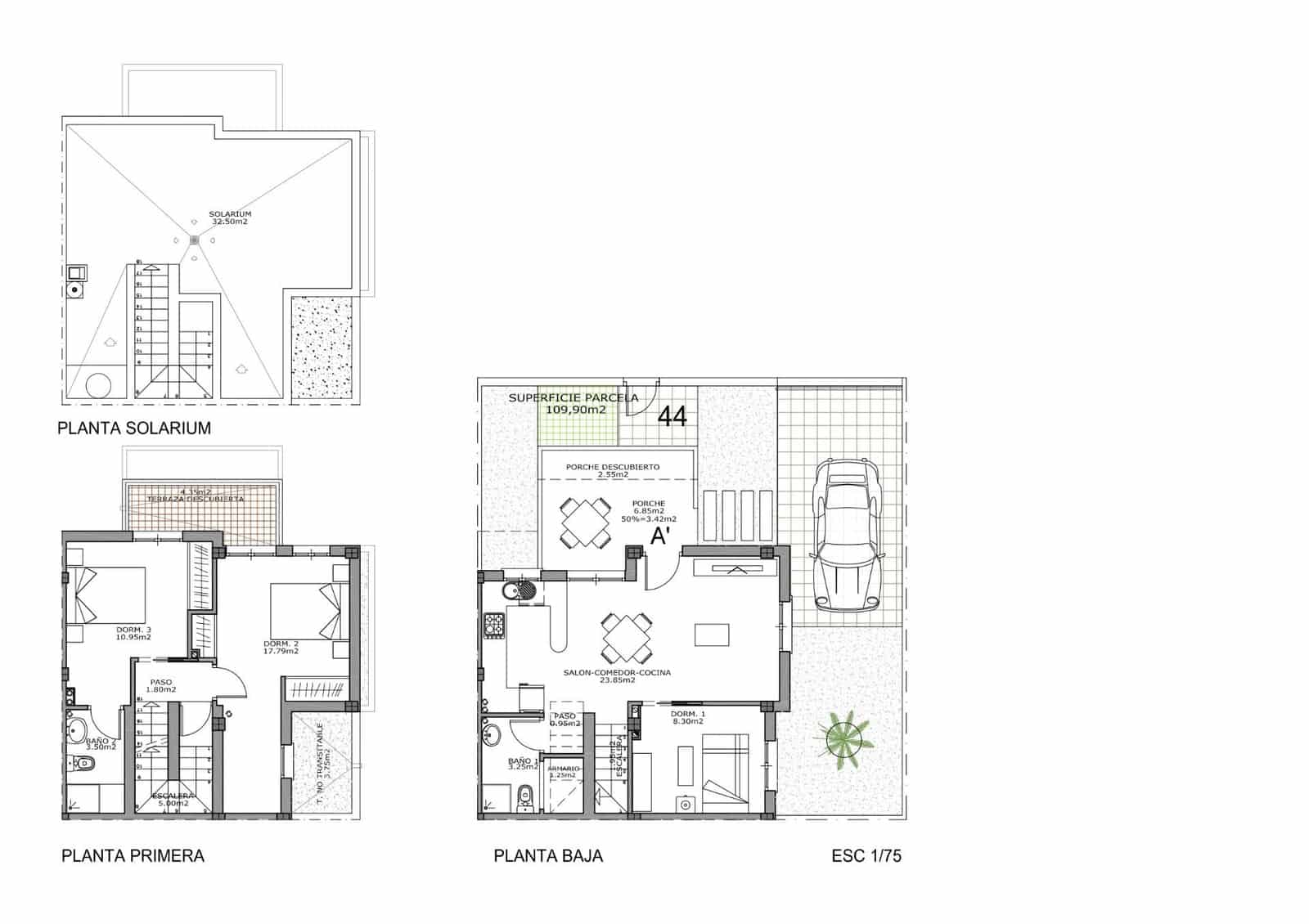3 camera da letto Villetta Bifamiliare in vendita in Polop con garage - 319.900 € (Rif: 9379105)