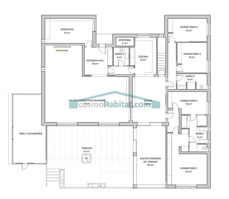 5 makuuhuone Huvila myytävänä paikassa Torrent mukana uima-altaan 
autotalli - 1 100 000 € (Ref: 10081312)
