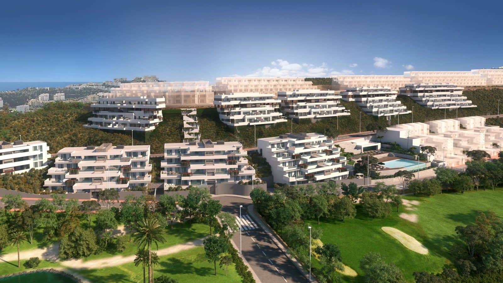 1 sypialnia Apartament na sprzedaż w La Cala de Mijas z basenem garażem - 430 000 € (Ref: 10028898)