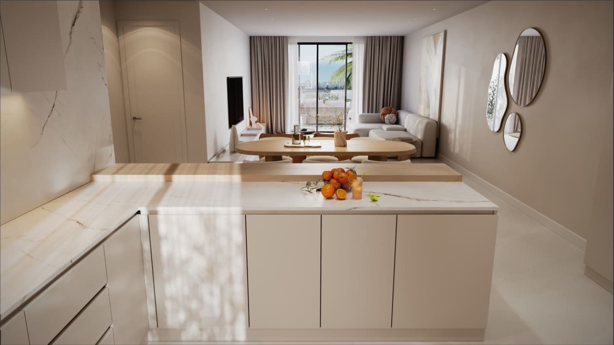 2 sypialnia Apartament na sprzedaż w New Golden Mile z basenem garażem - 799 000 € (Ref: 9599884)