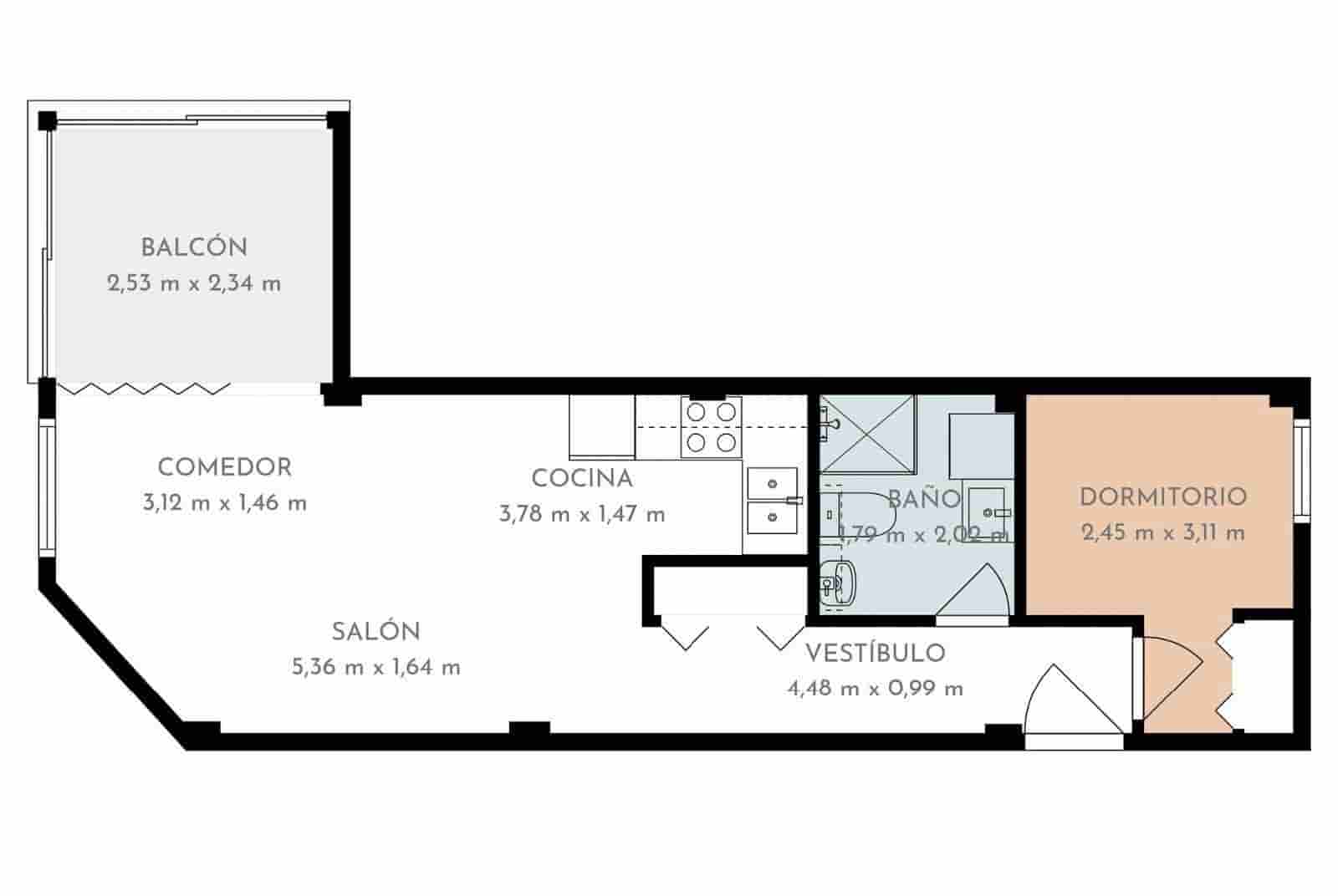1 sovrum Lägenhet till salu i Roses - 179 000 € (Ref: 10072880)