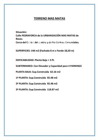 Building Plot for sale in Roses - € 140,000 (Ref: 6304639)