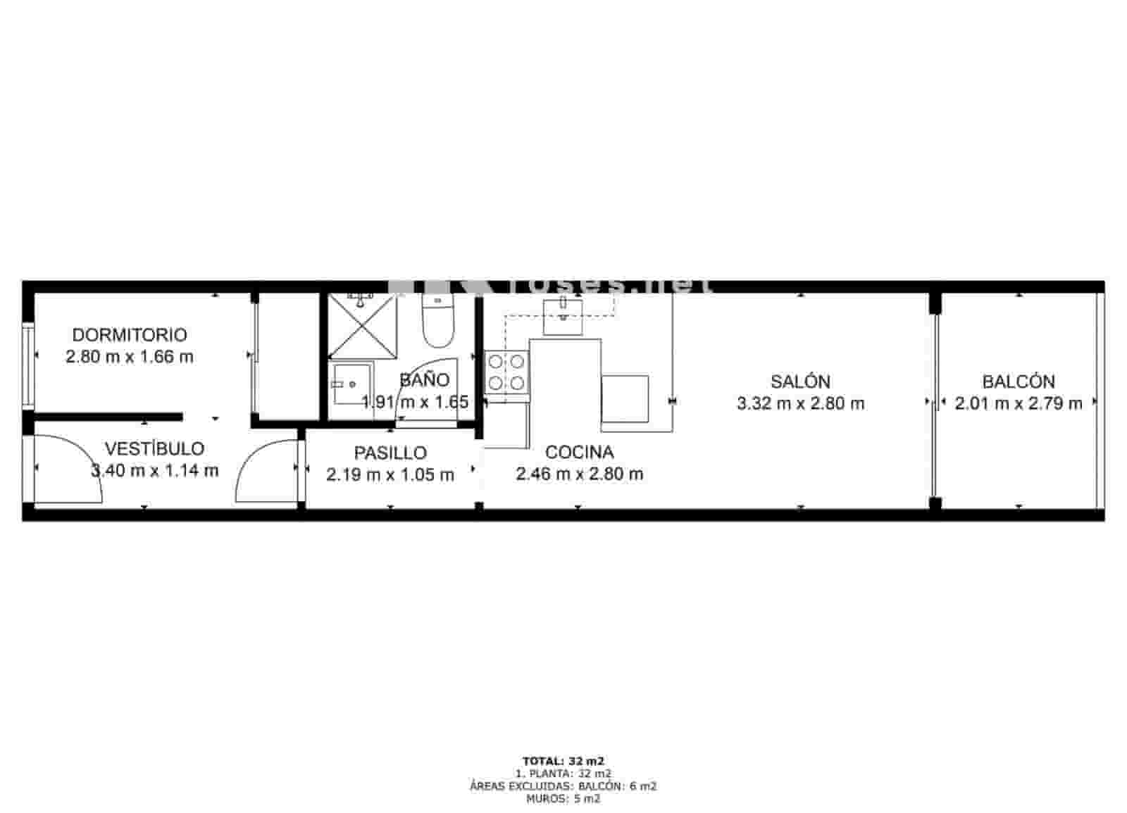 1 bedroom Flat for sale in Roses - € 214,000 (Ref: 9147691)