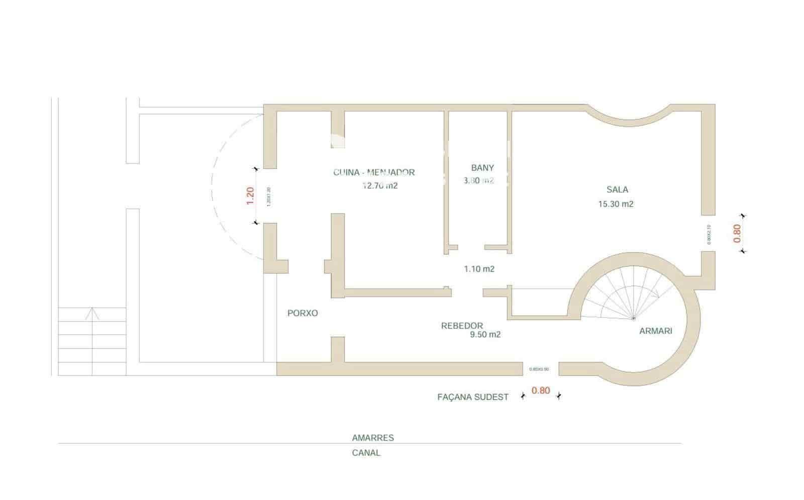 2 sovrum Villa till salu i Empuriabrava - 299 000 € (Ref: 9210398)