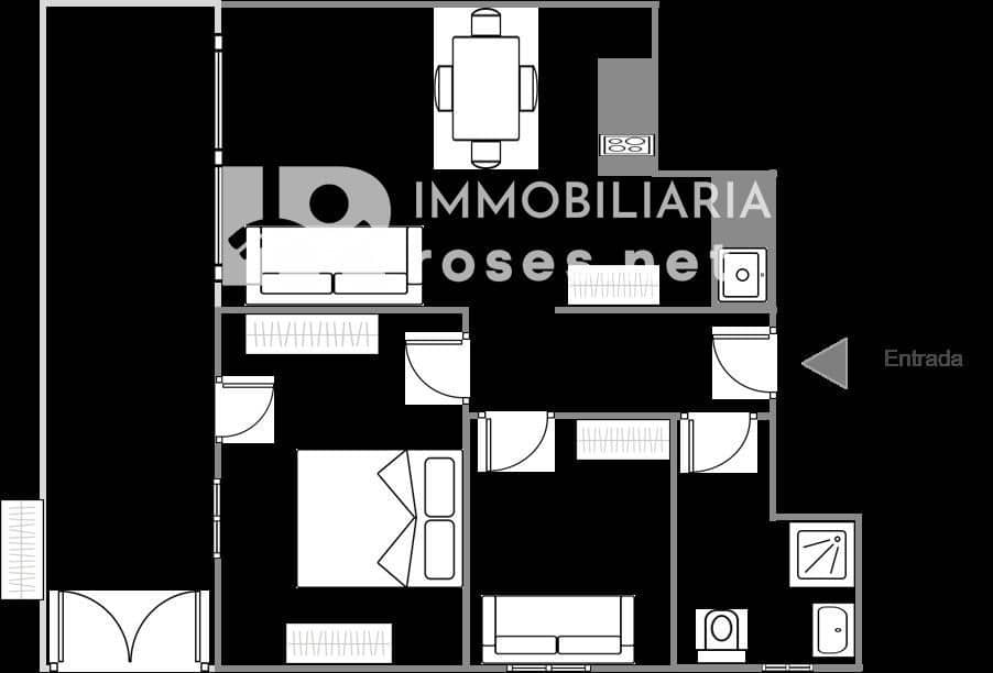 2 Zimmer Wohnung zu verkaufen in Roses - 300.000 € (Ref: 9649869)