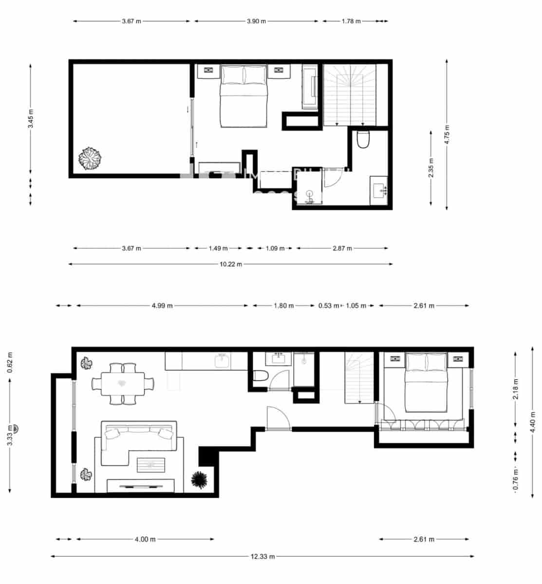 2 makuuhuone Asunto myytävänä paikassa Fortia - 239 000 € (Ref: 9940875)