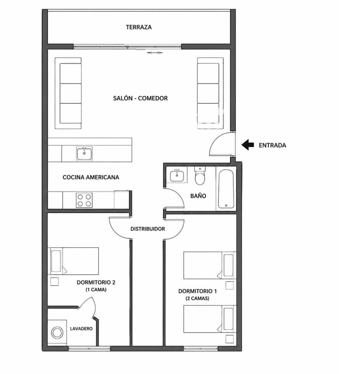 2 bedroom Flat for sale in Empuriabrava with pool - € 210,000 (Ref: 9954566)