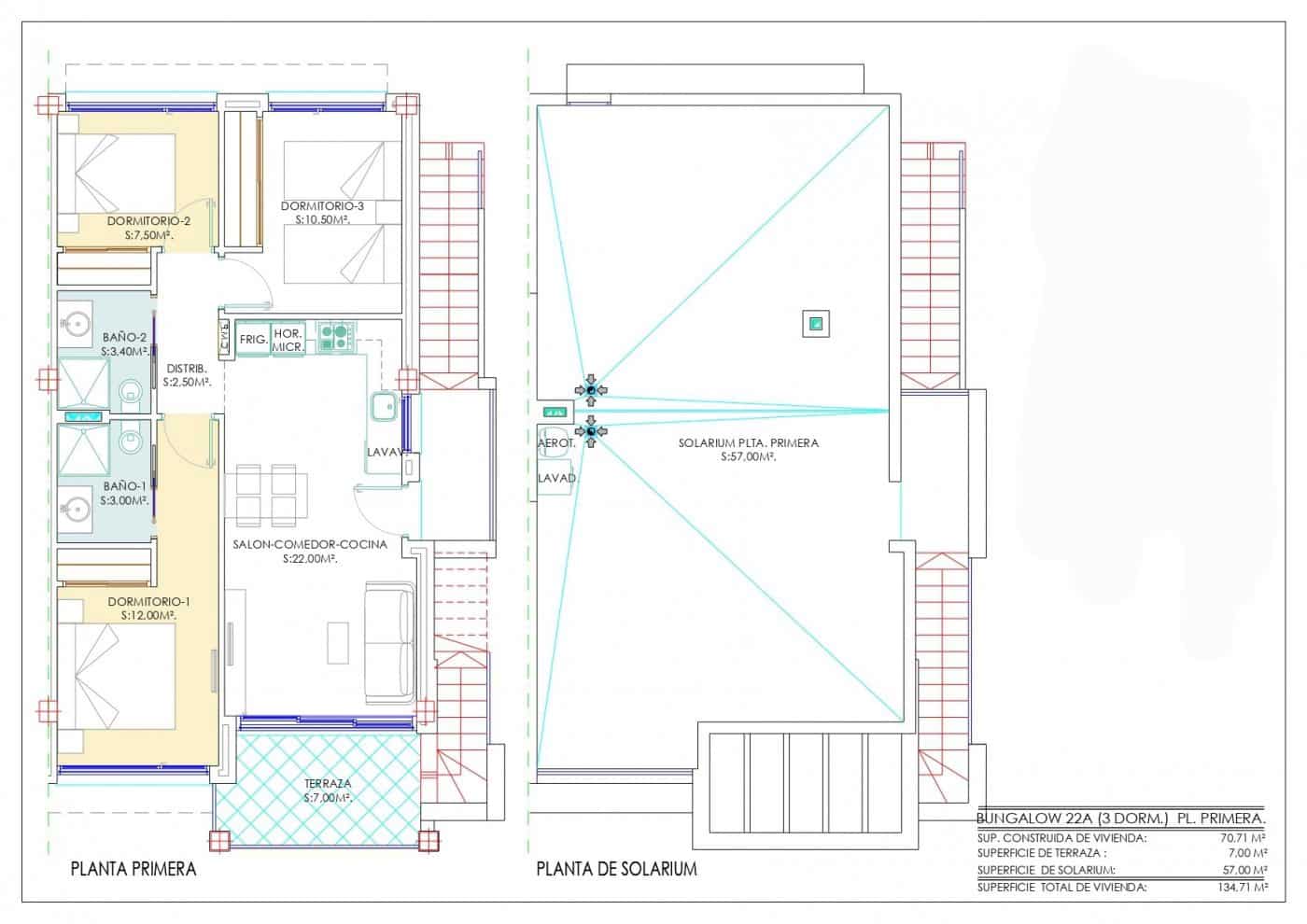 3 bedroom Bungalow for sale in Los Balcones with pool - € 255,900 (Ref: 9409459)