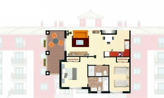 2 sovrum Lägenhet till salu i Los Narejos, Los Alcázares med pool garage - 198 290 € (Ref: 9409657)