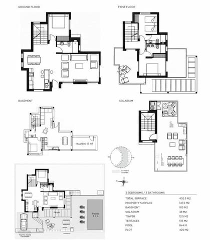 3 soverom Villa til salgs i Doña Pepa, Rojales med svømmebasseng garasje - € 941 000 (Ref: 9409658)