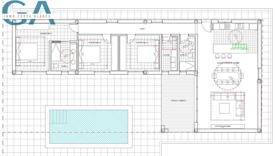 3 camera da letto Villa in vendita in Aspe con piscina garage - 376.500 € (Rif: 10017534)