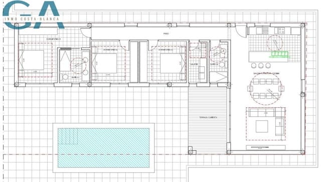 3 camera da letto Villa in vendita in Aspe con piscina garage - 376.500 € (Rif: 10017534)