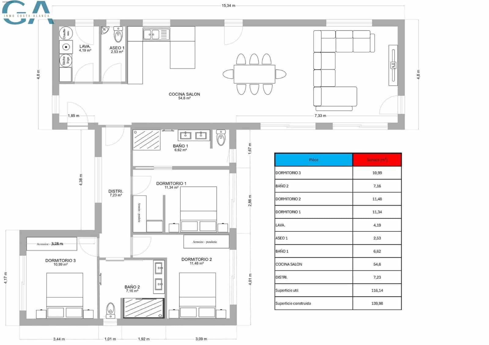 3 quarto Moradia para venda em Pinoso com piscina garagem - 434 950 € (Ref: 10017535)